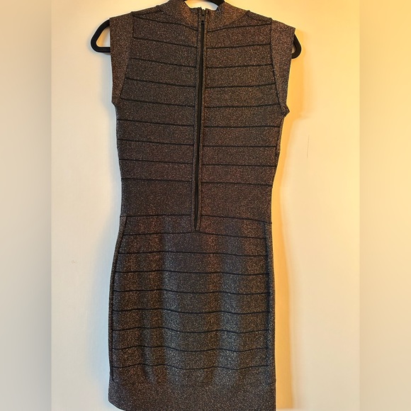 French Connection Danny Crepe Cap Sleeve Dress (bandage dress) - Picture 4 of 4